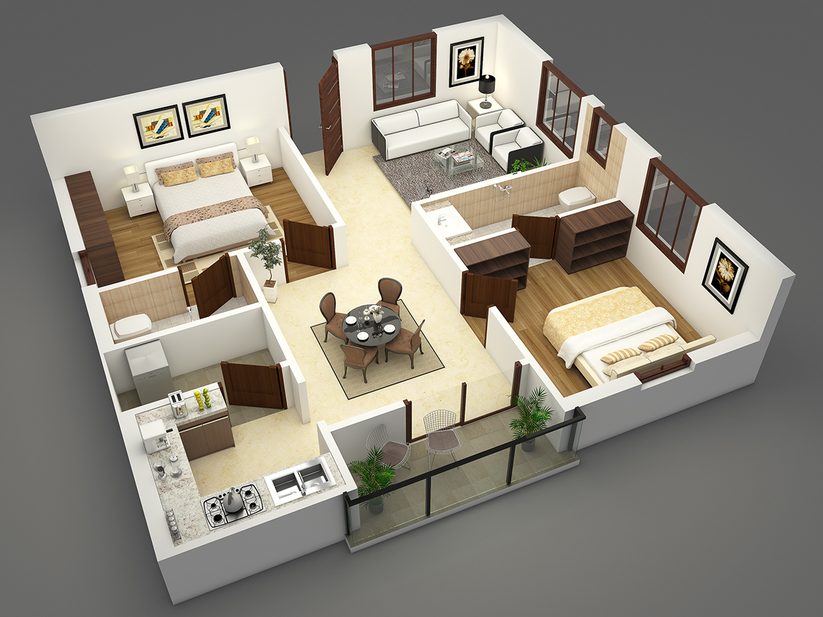Floor Plan 3D Model Free - floorplans.click