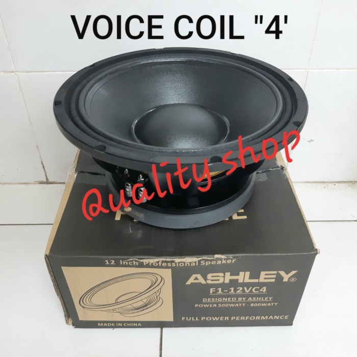 Speaker Ashley 12 Inch Spul 4 Inch F1-12VC4 Original