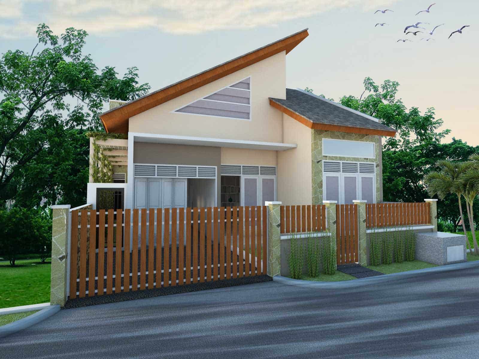 Contoh Desain Rumah Desa Sederhana