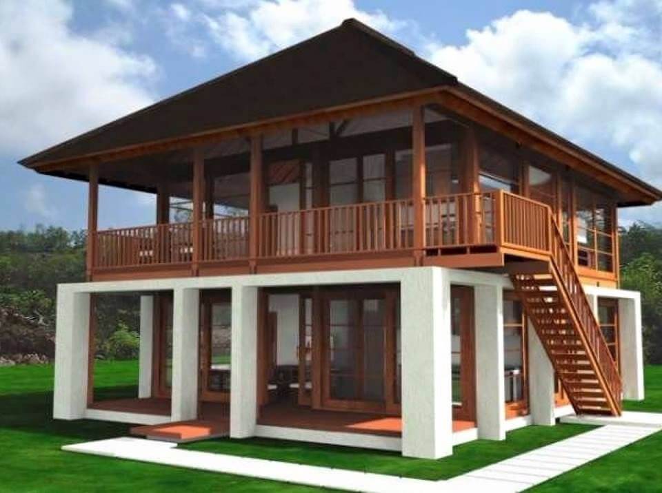 Contoh rumah kayu minimalis efisien
