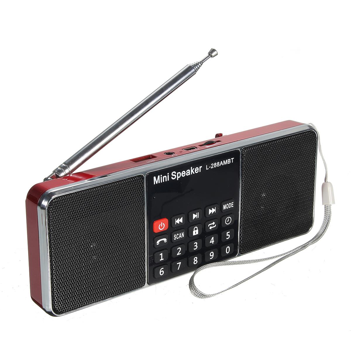 LCD Bluetooth FM/AM Radio Portable Stereo Speaker MP3 Music Player