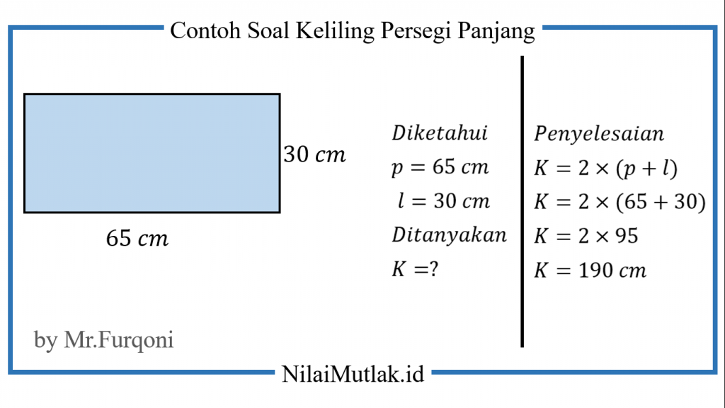 Rumus Luas Dan Keliling Persegi Panjang Lengkap Dengan Contoh Soal Dan Sexiz Pix 5137