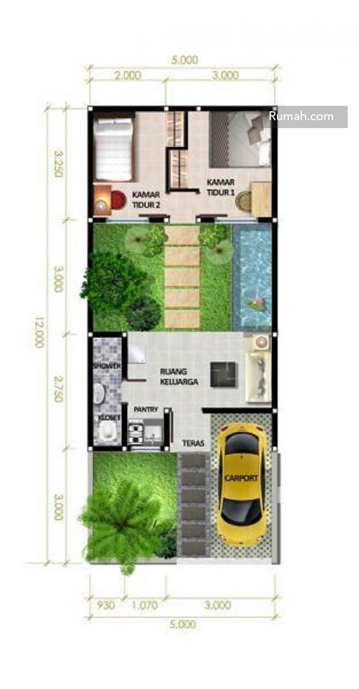 Desain Unik Rumah Seharga Rp133 Juta-an