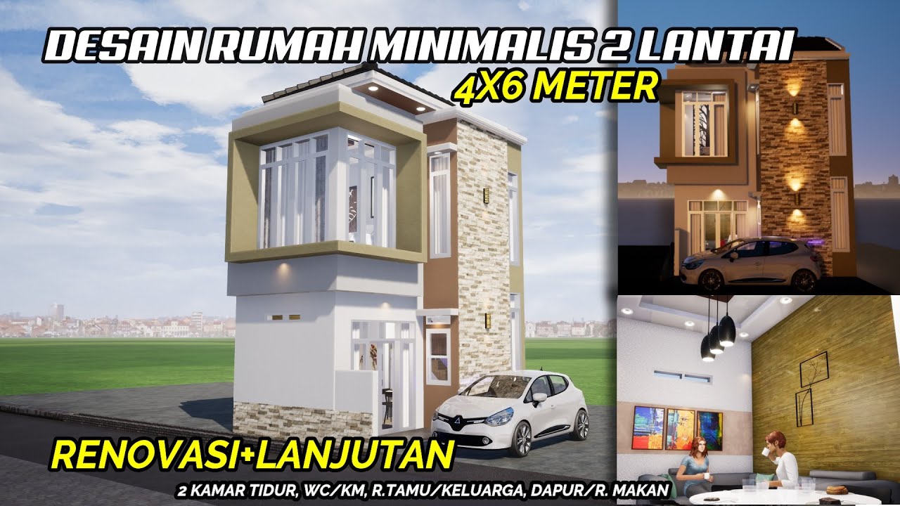 Desain Rumah Minimalis 4x6 Meter