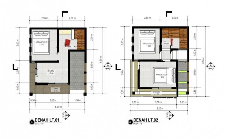 Desain Rumah 4x6 2 Lantai