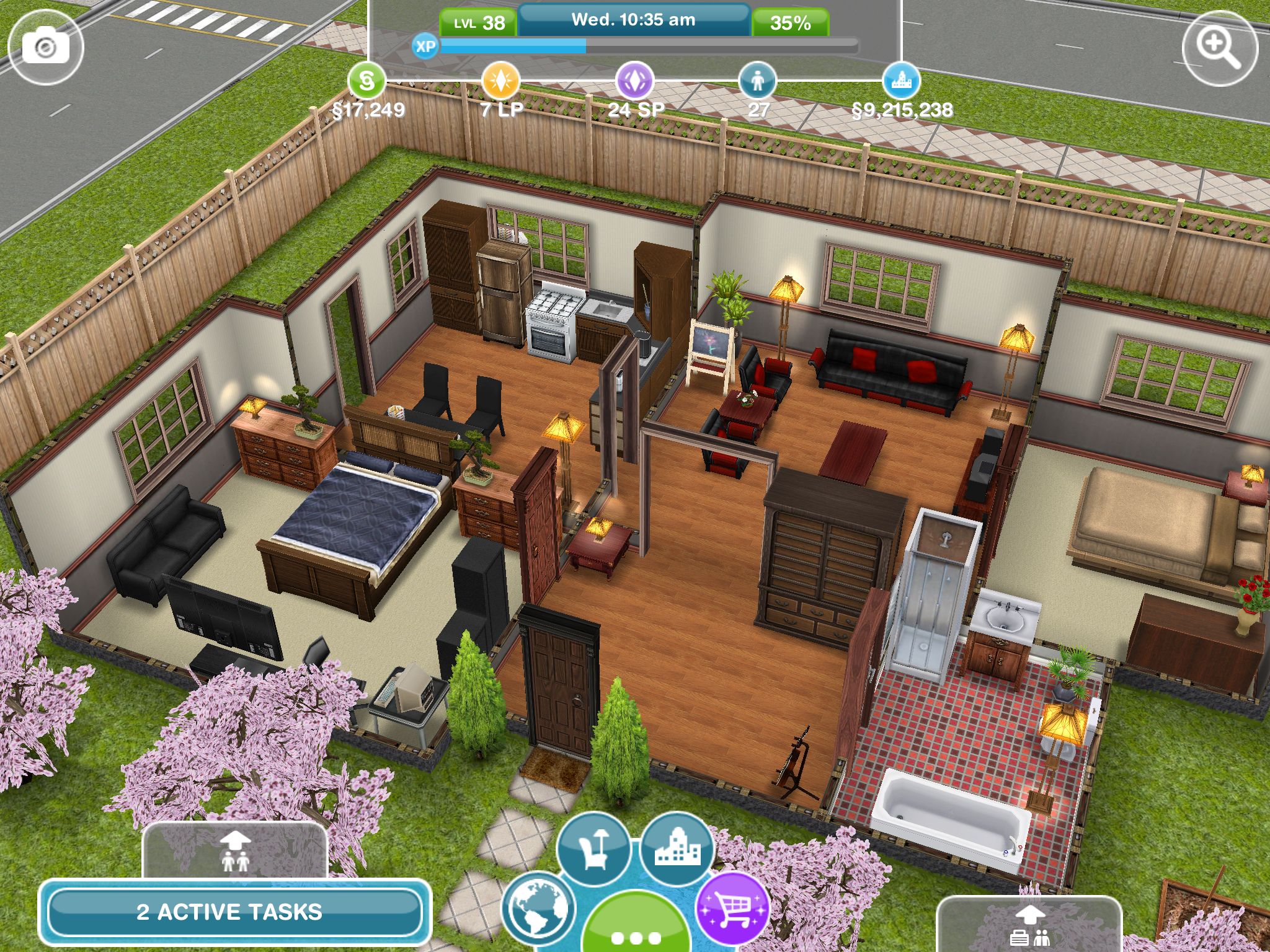 contoh desain rumah tema alam The Sims Freeplay