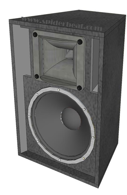 Gambar Skema Box Speaker 15 Inch 2 Way Horn