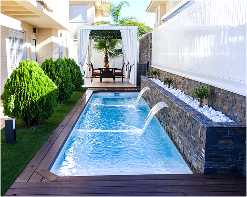Contoh desain rumah minimalis dengan kolam renang