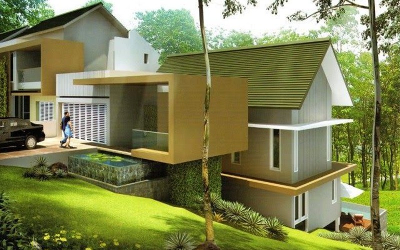Desain Rumah di Tanah Menurun Terbaik di Tahun 2022, Tetap Kokoh